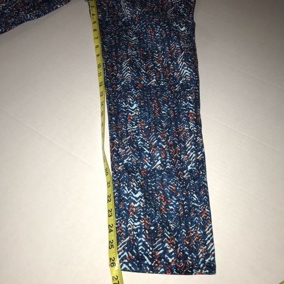 Levi’s Mid Rise‎ Skinny Jeans Blue and Orange Pattern Size 10 - Picture 5 of 8